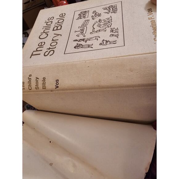 Child's Story Bible Catherine F. Vos Vtg. 1966 4th Edition Hard Cover Dust Jackt - Picture 3 of 8